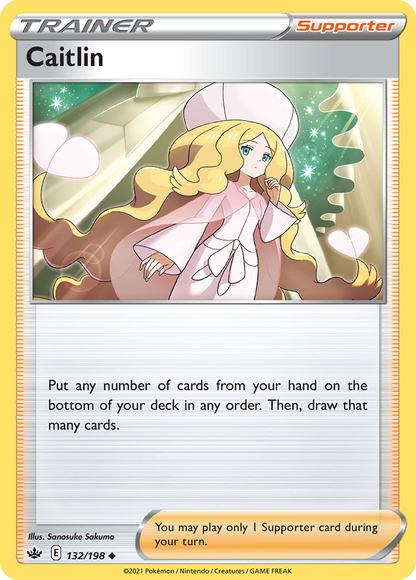 Caitlin 132/198 Chilling Reign Pokemon Reverse Holo