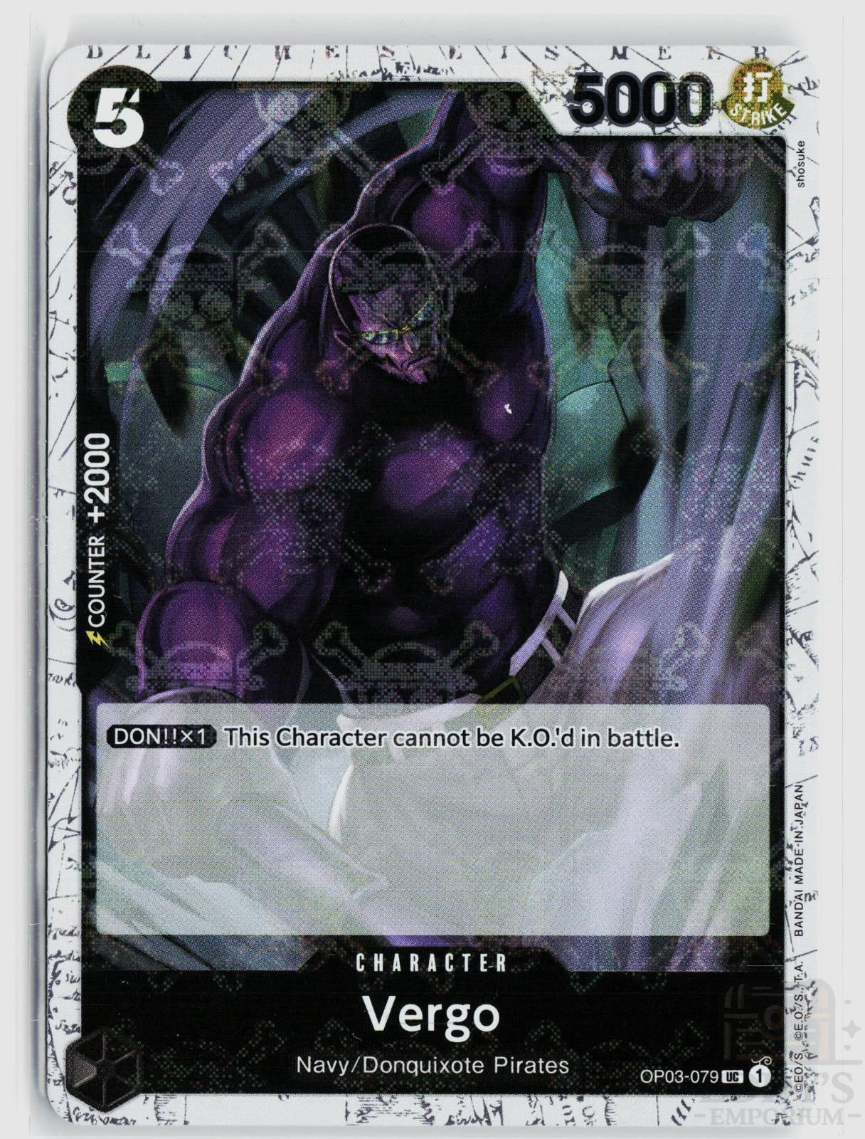 Vergo (Jolly Roger Foil) OP03-079 Premium Booster -The Best- One Piece Uncommon