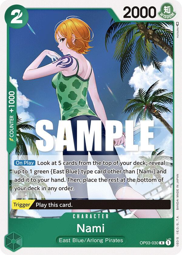 Nami (030) OP03-030 Pillars of Strength One Piece Foil Rare