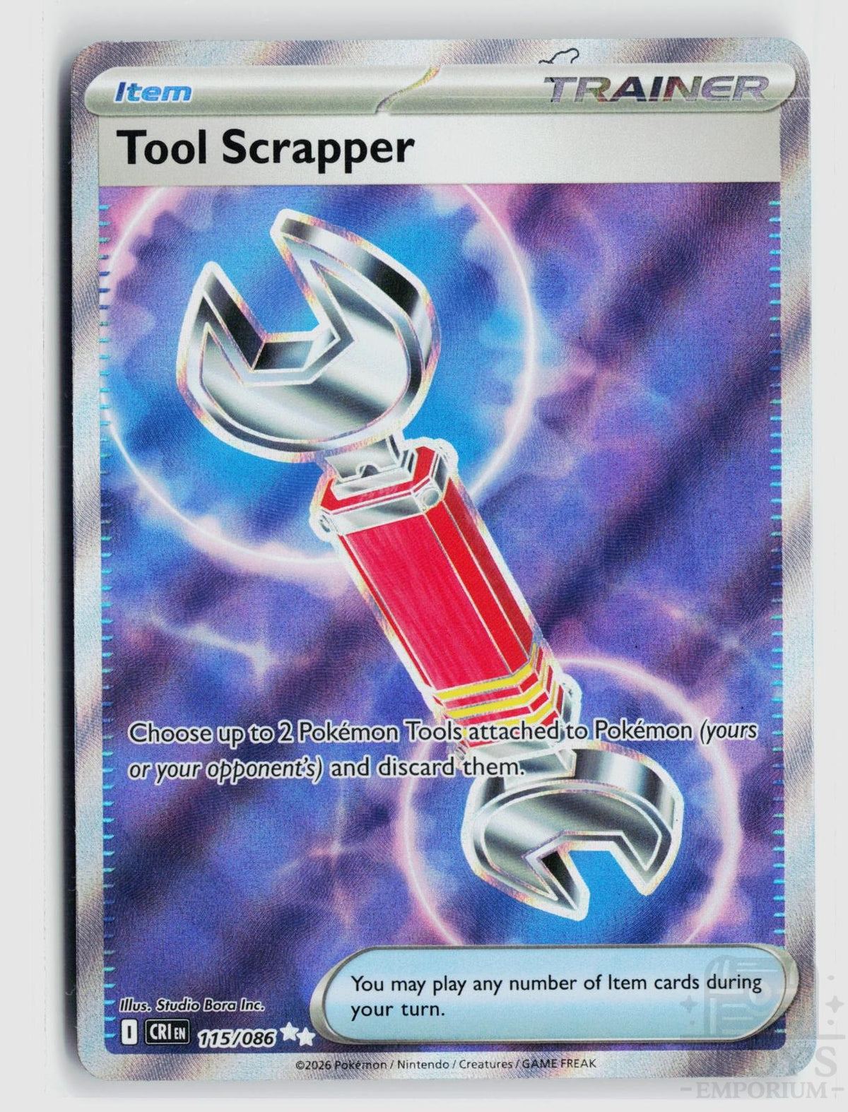 Tool Scrapper 115/086 Chaos Rising Pokemon Holo Ultra Rare