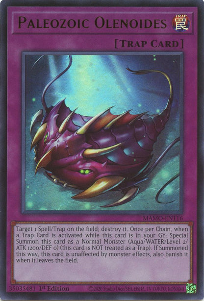 Paleozoic Olenoides MAMO-EN116 Magnificent Monsters Yu-Gi-Oh 1st Edition NM