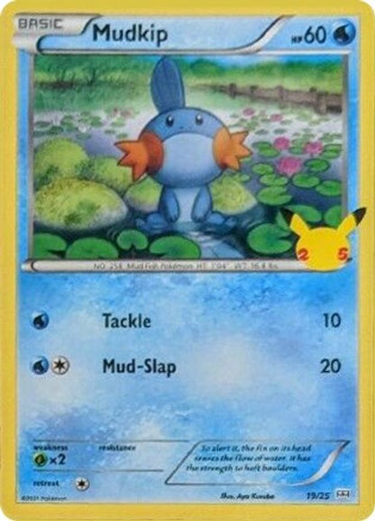 Mudkip 019/025 McDonald's 25th Anniversary Promos Pokemon Holo Promo