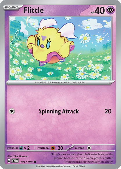 Flittle 101/198 Scarlet & Violet Pokemon Reverse Holo Common NM