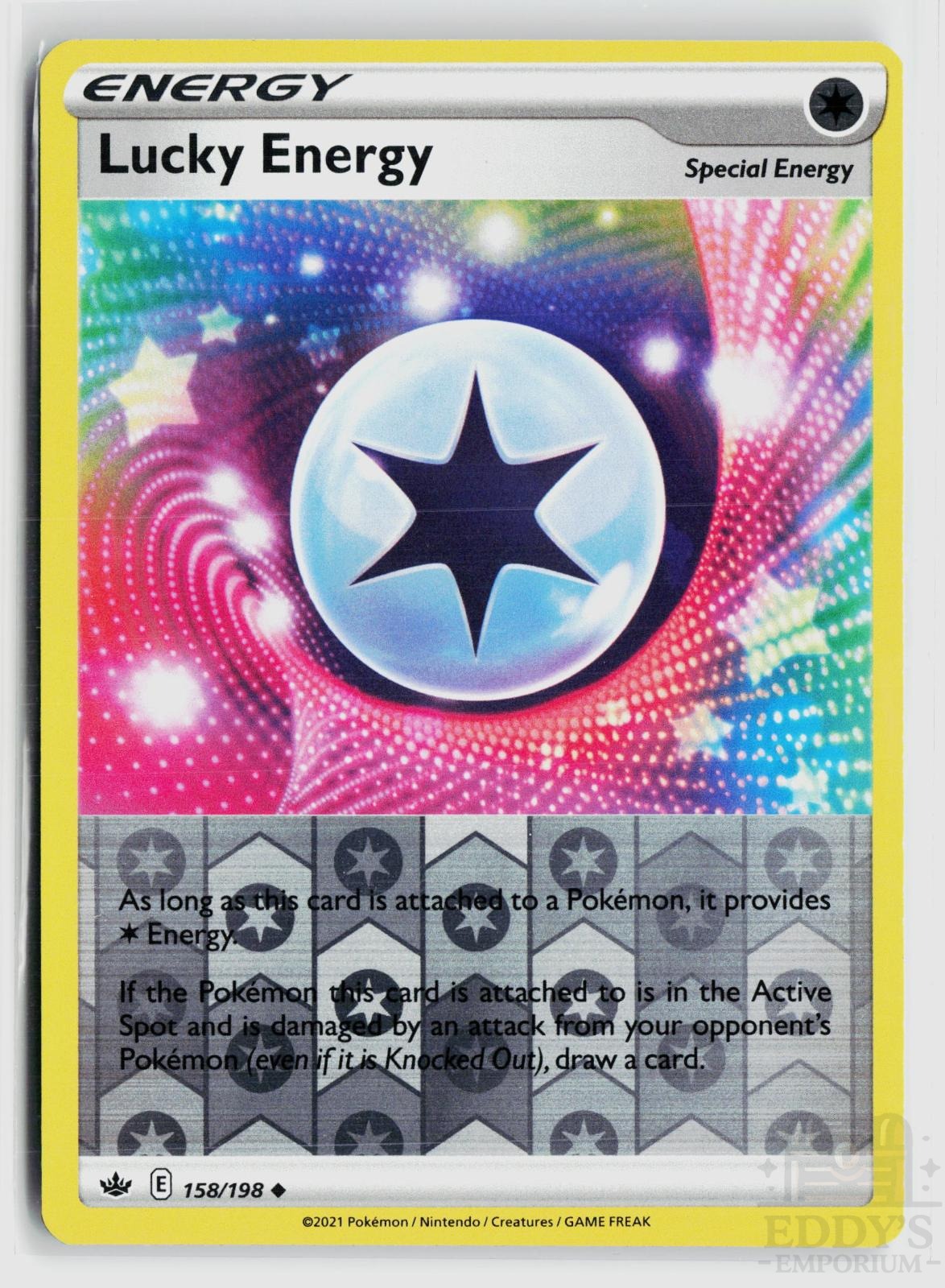 Lucky Energy 158/198 Chilling Reign Pokemon Reverse Holo
