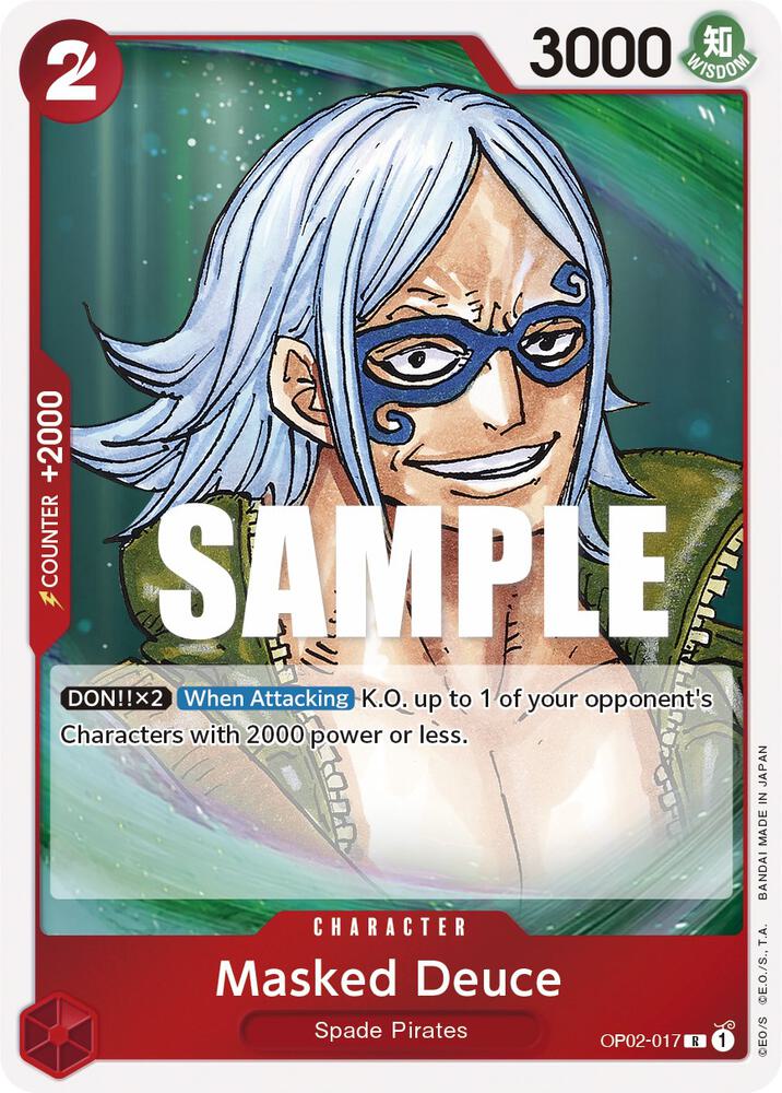 Masked Deuce OP02-017 Paramount War One Piece Foil Rare