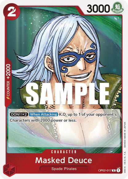Masked Deuce OP02-017 Paramount War One Piece Foil Rare