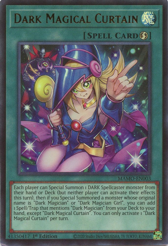 Dark Magical Curtain MAMO-EN003 Magnificent Monsters Yu-Gi-Oh 1st Edition NM