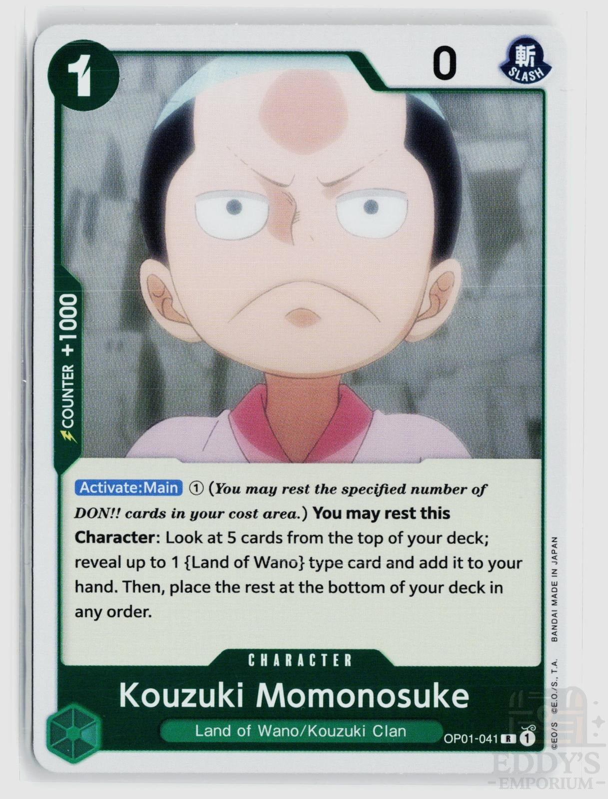 Kouzuki Momonosuke OP01-041 Romance Dawn One Piece Foil Rare