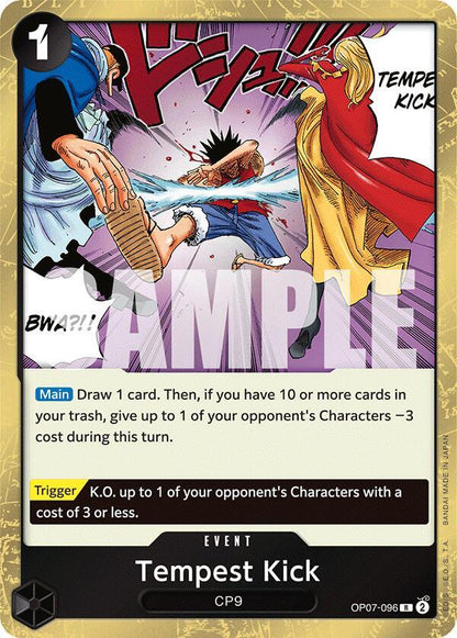Tempest Kick OP07-096 500 Years in the Future One Piece Foil Rare