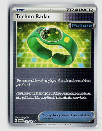 Techno Radar 130/131 Prismatic Evolutions Pokemon Reverse Holo