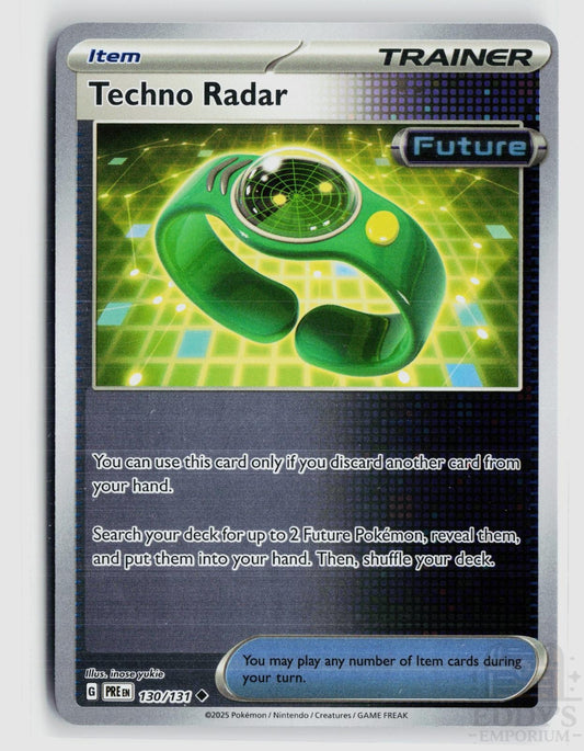 Techno Radar 130/131 Prismatic Evolutions Pokemon Reverse Holo
