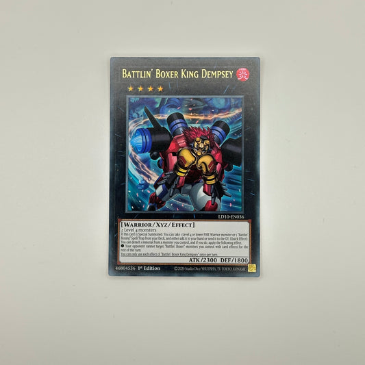 Battlin' Boxer King Dempsey – LD10-EN036 – Ultra Rare 1st Edition