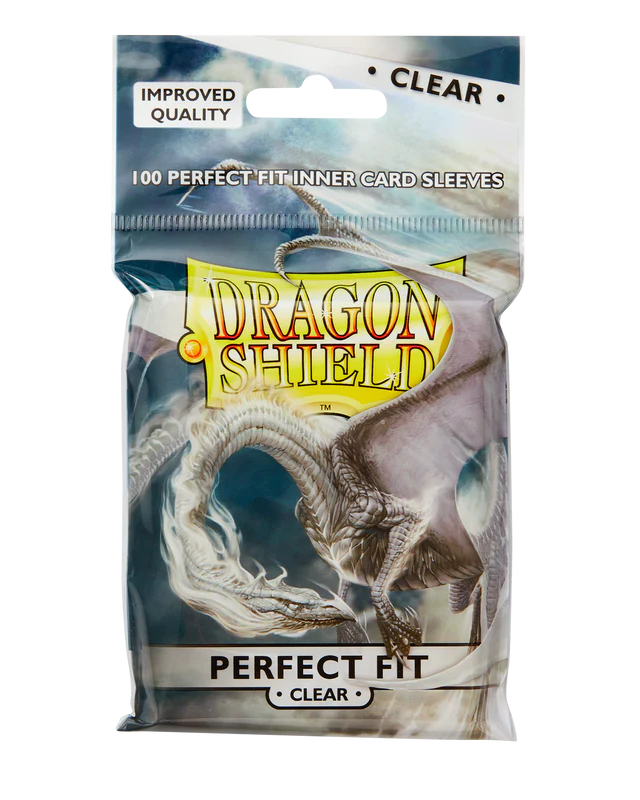 Dragon Shield - Standard Size Toploading Perfect Fit Sleeves 100pk - Clear