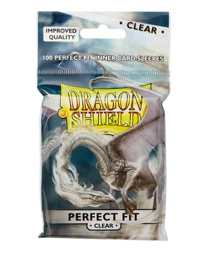 Dragon Shield - Standard Size Toploading Perfect Fit Sleeves 100pk - Clear