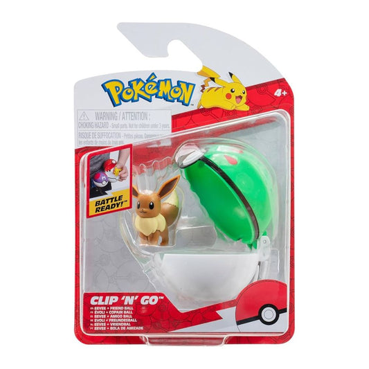 Pokémon Clip 'N' Go Eevee with Friend Ball – Brand New in Box