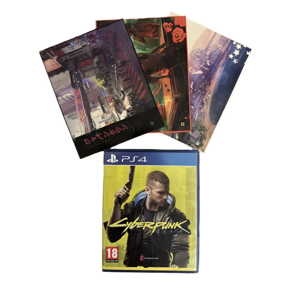 Cyberpunk 2077 with Postcards (Sony PlayStation 4, 2020)