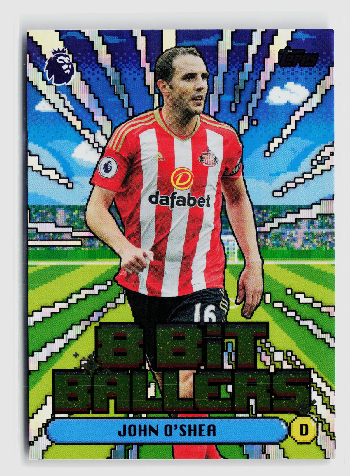 John O'Shea - Sunderland - 8 Bit Ballers - Topps Premier League 26/27 #8B 20