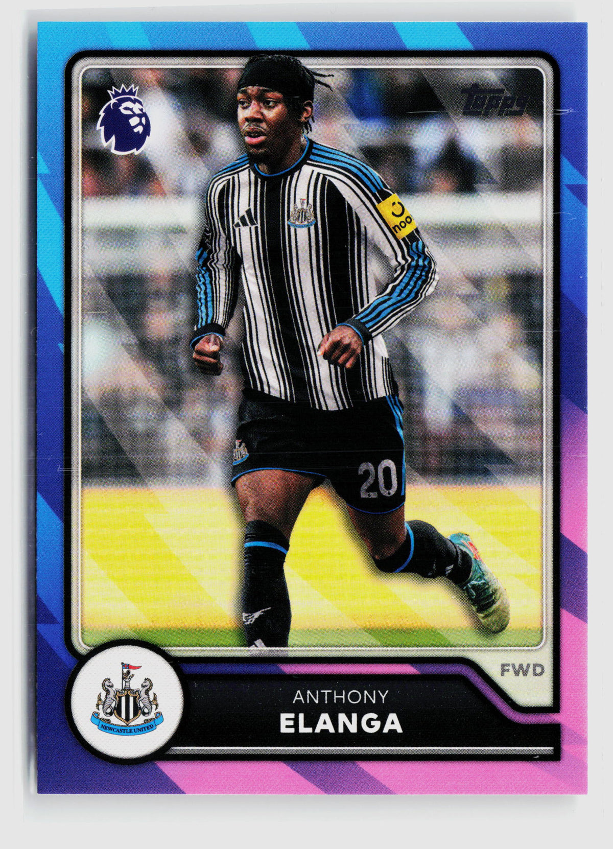 Anthony Elanga - Newcastle United - Parallel Base Cards - Topps Premier League 26/27 #216