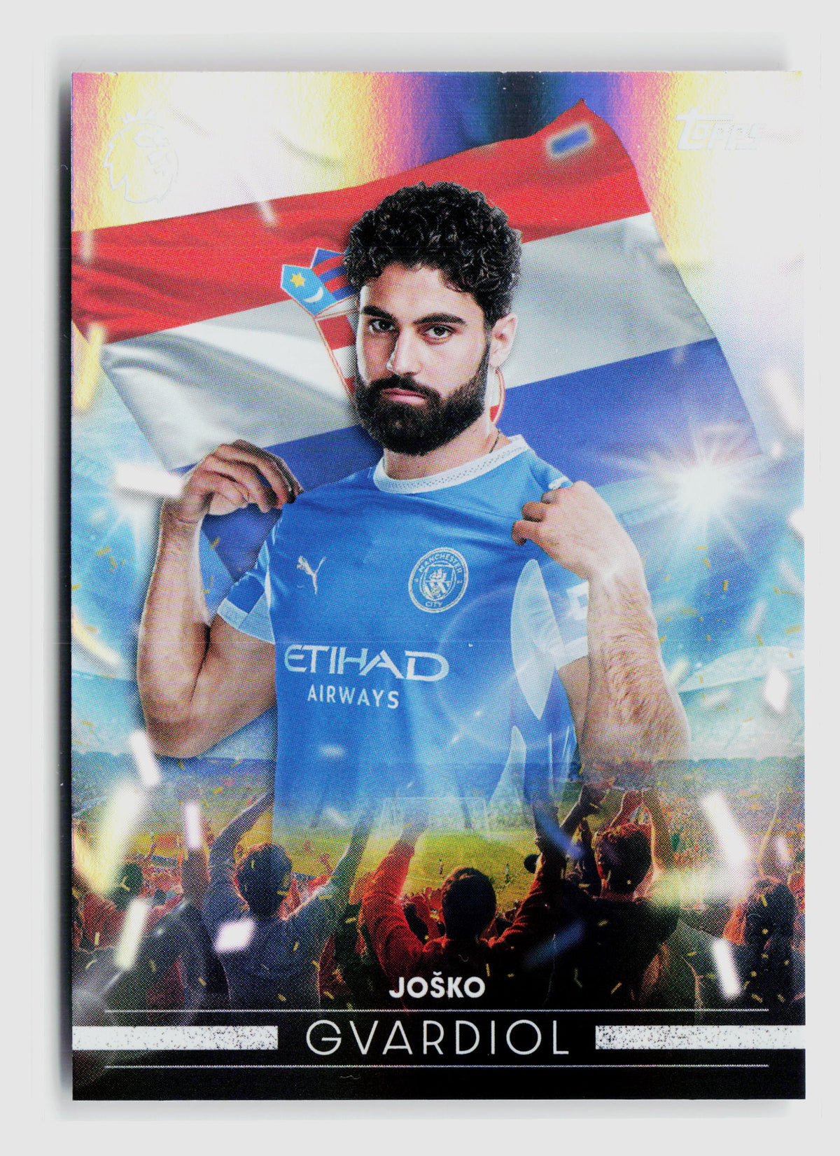 Joško Gvardiol - Manchester City - Flying The Flag - Topps PL 26/27 #FF 17