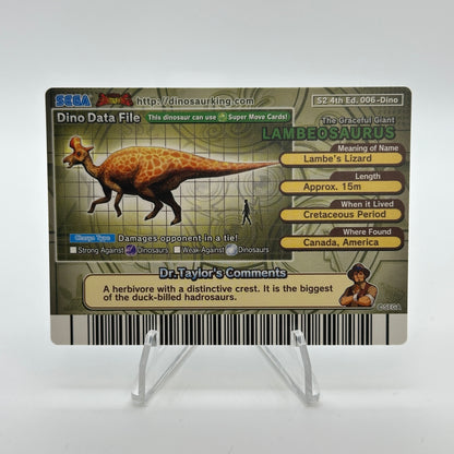 Lambeosaurus - 006-Dino - SEGA Dinosaur King S2 4th Edition