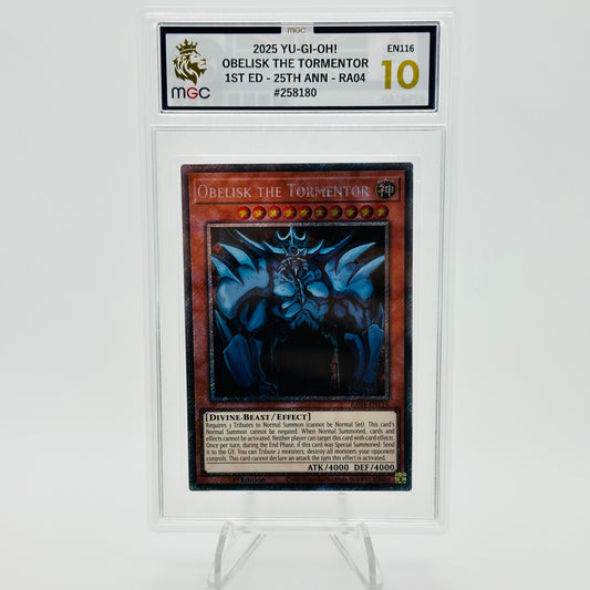 Obelisk The Tormentor (Plat 1st Ed) - RA04-EN116 - QC Stampede - MGC 10