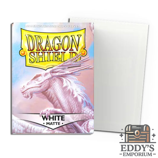 Dragon Shield - Standard Size Matte Sleeves 100pk - White