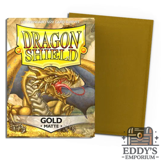 Dragon Shield - Standard Size Matte Sleeves 100pk - Gold
