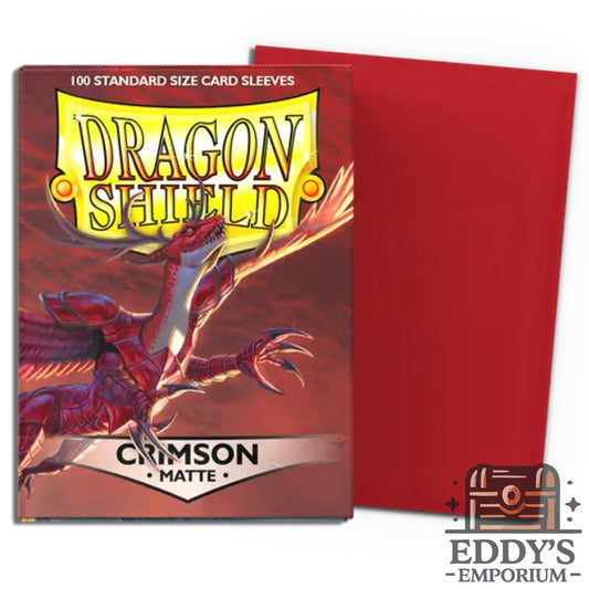 Dragon Shield - Standard Size Matte Sleeves 100pk - Crimson