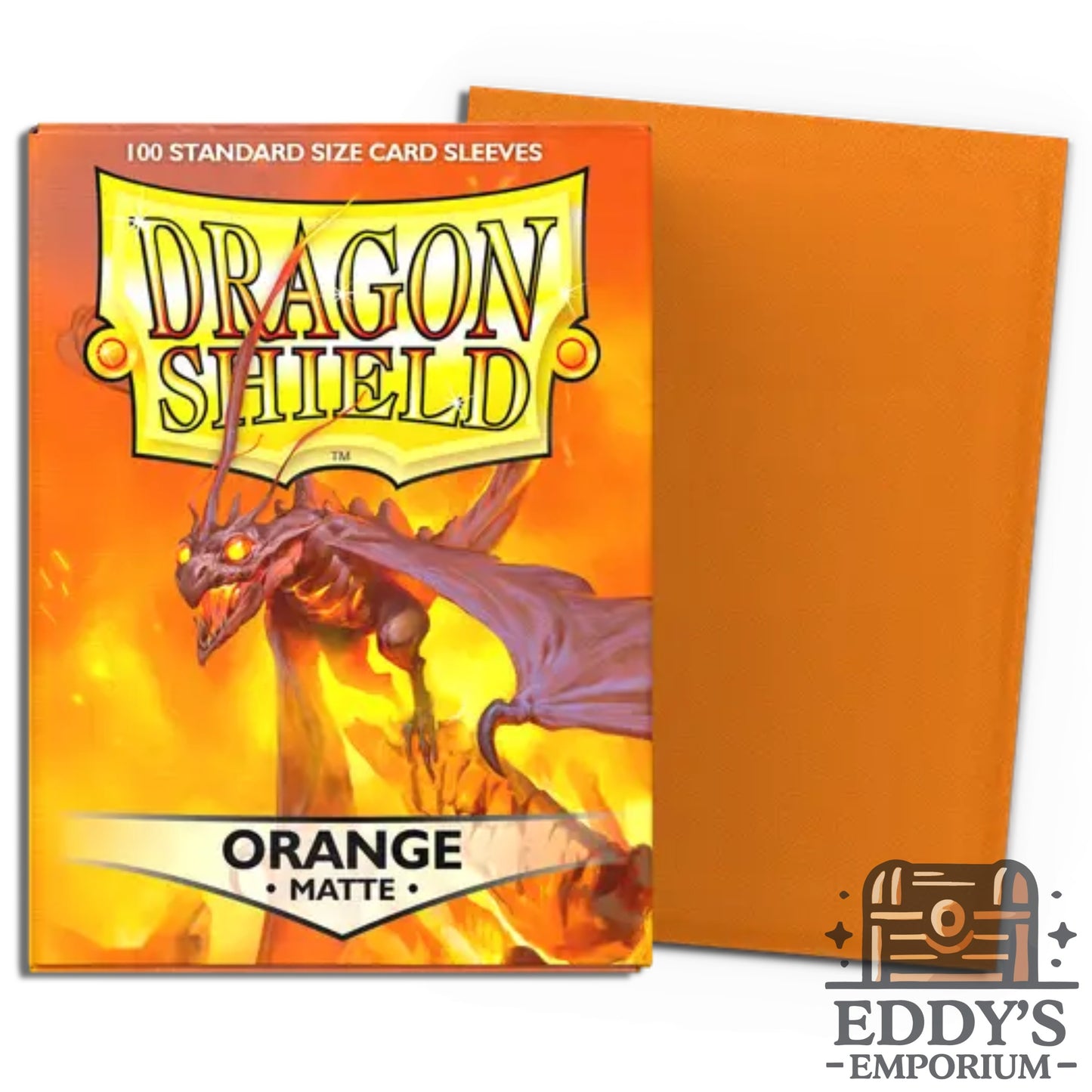 Dragon Shield - Standard Size Matte Sleeves 100pk - Orange