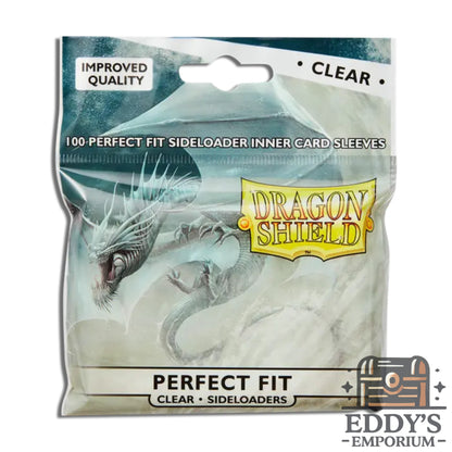Dragon Shield - Standard Size Sideloading Perfect Fit Sleeves 100pk - Clear