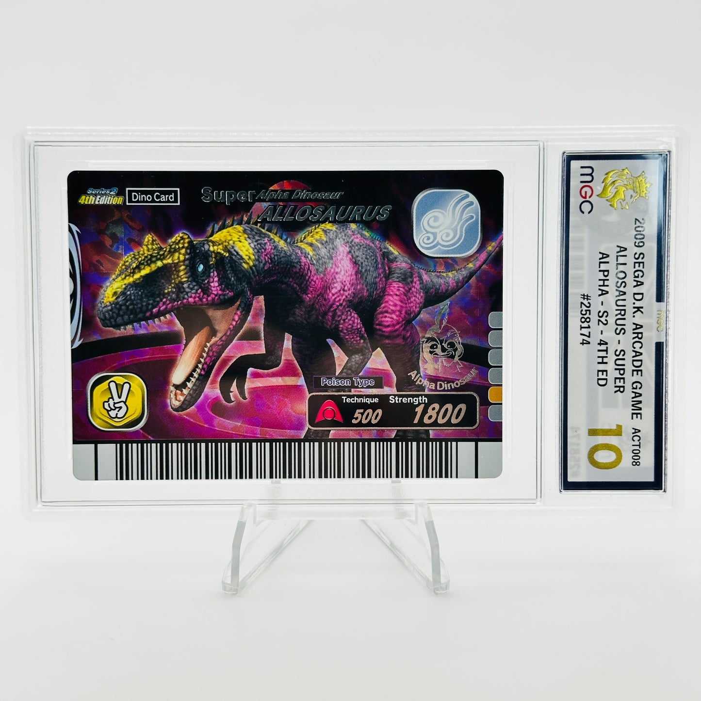 Allosaurus (Super Alpha) - ACT008 - Dinosaur King Arcade - MGC 10