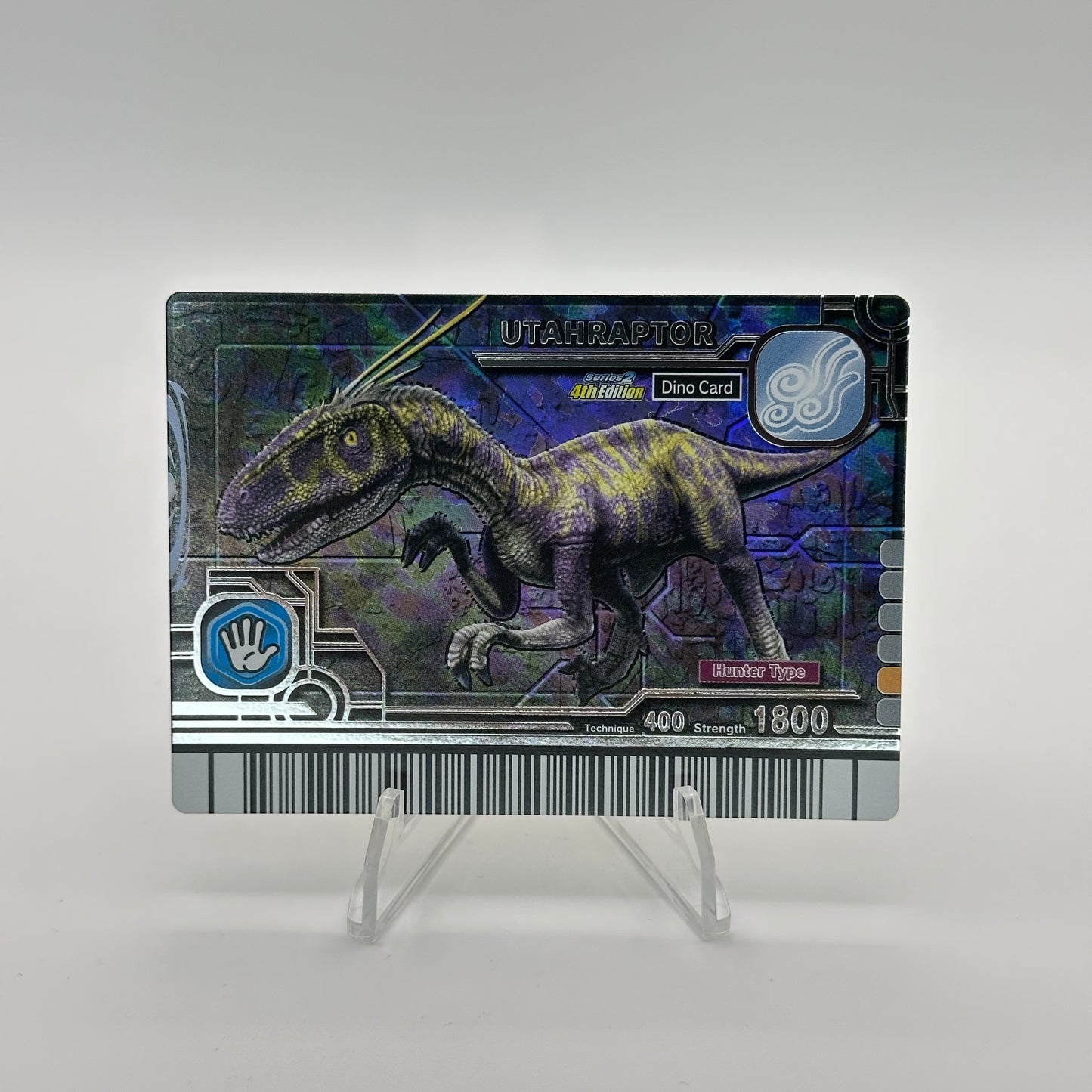 Utahraptor - 007-Dino - SEGA Dinosaur King S2 4th Edition Holo