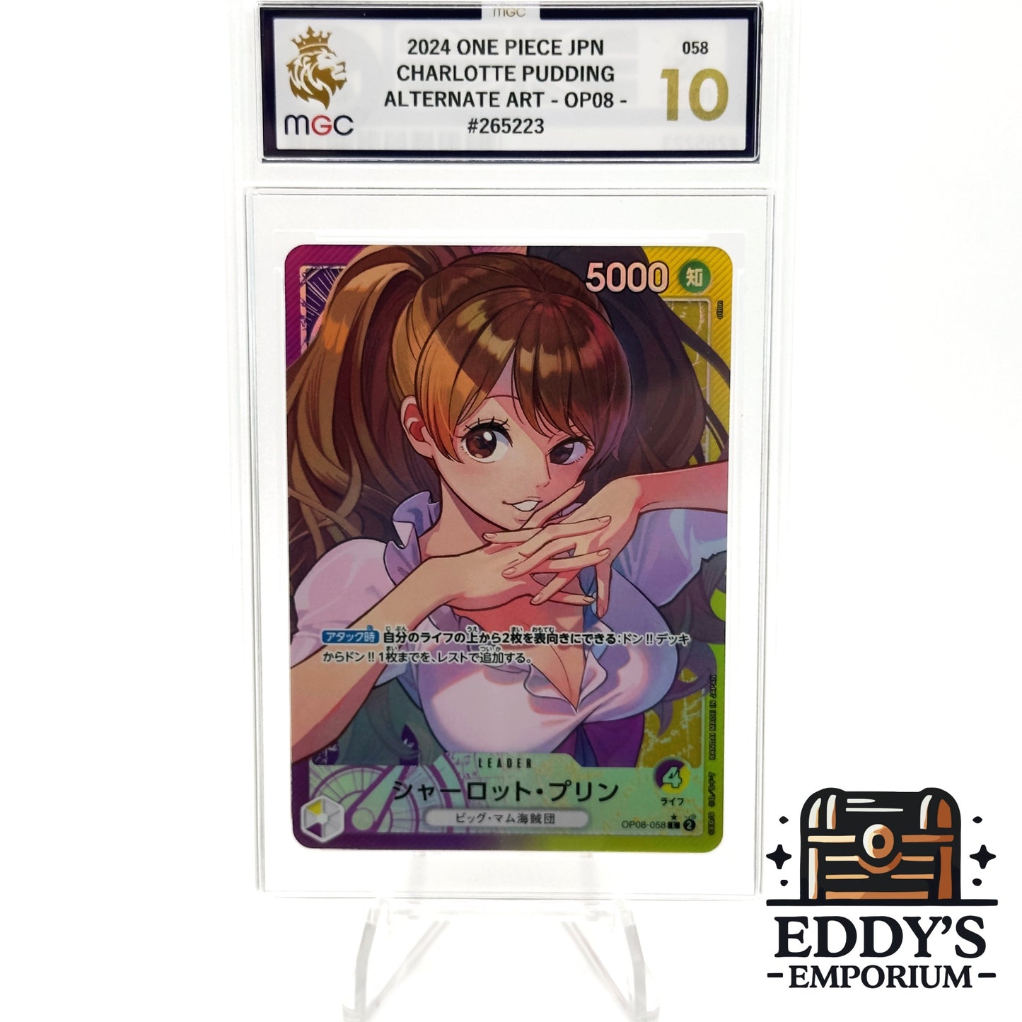 Charlotte Pudding - OP08-058 - Leader Alt Art - Two Legends - MGC 10