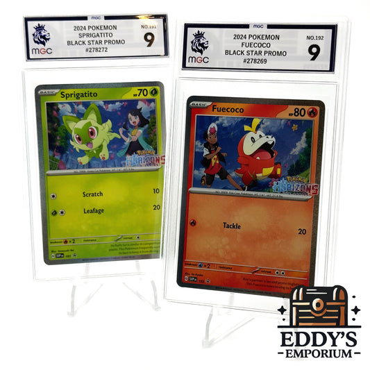 Fuecoco & Sprigatito - SVP192/191 -  Scarlet & Violet Black Star Promo - MGC 9 Bundle