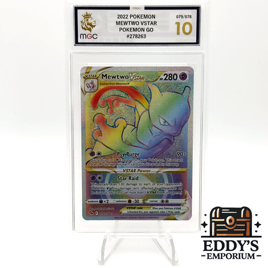 Mewtwo VSTAR - 079/078 - Secret Rare - Pokemon Go - MGC 10