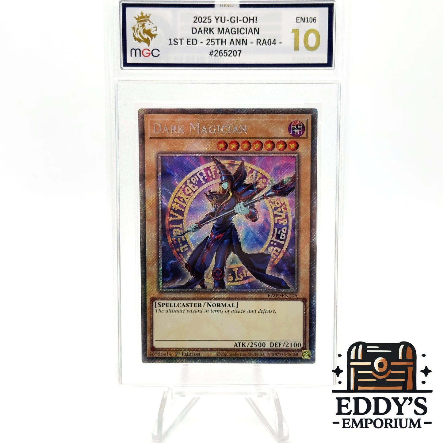 Dark Magician 8th Art (Plat 1st Ed) - RA04-EN106 - QC Stampede - MGC 10