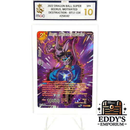 Beerus, Motivated Destruction (SPR) - BT17-134 - Ultimate Squad - MGC 10