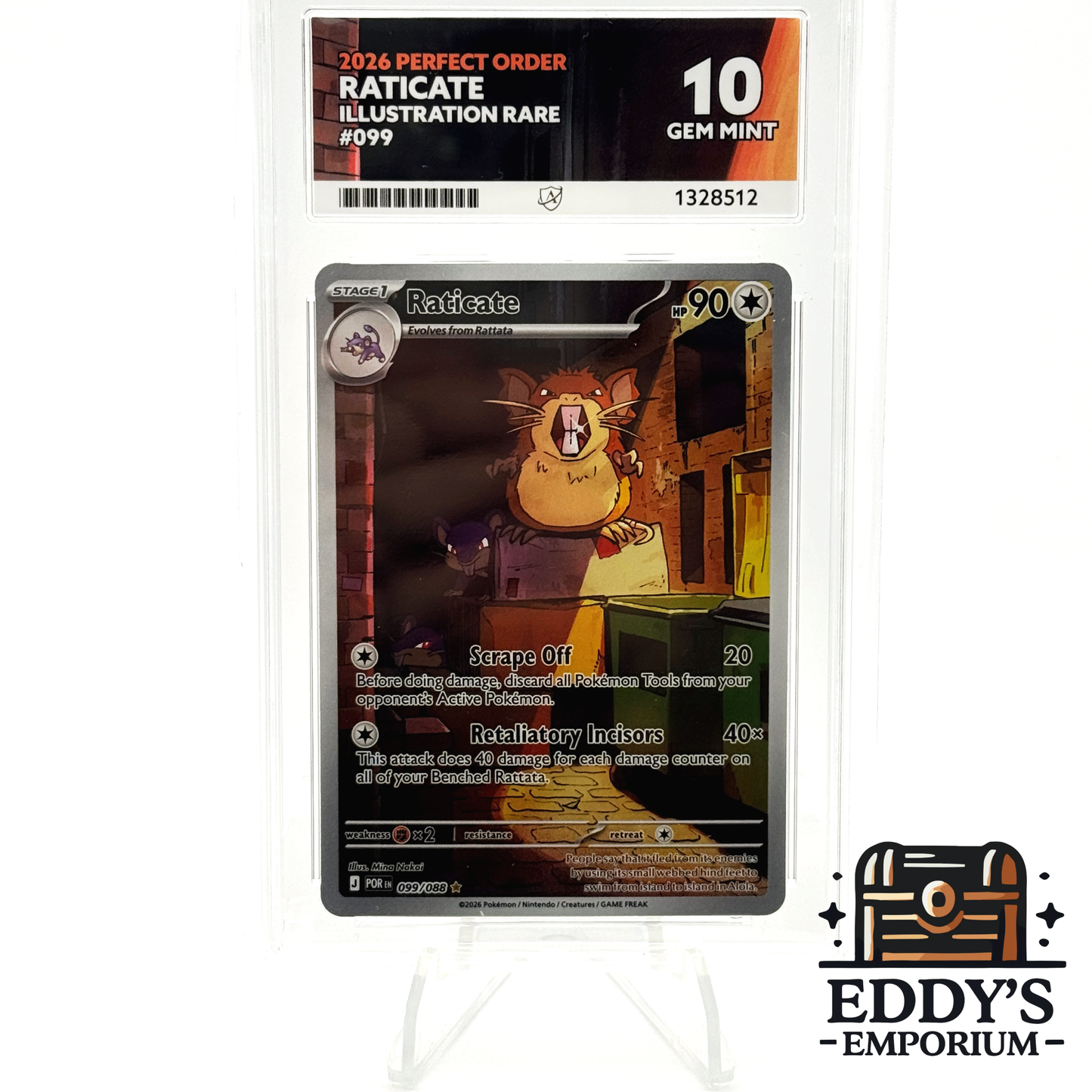 Raticate - 099/088 - Perfect Order - Illustration Rare - Ace 10