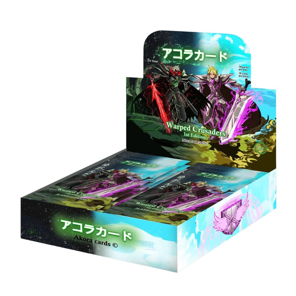 AKORA TCG: Warped Crusaders 1st Edition Booster Box (20 packs) - English