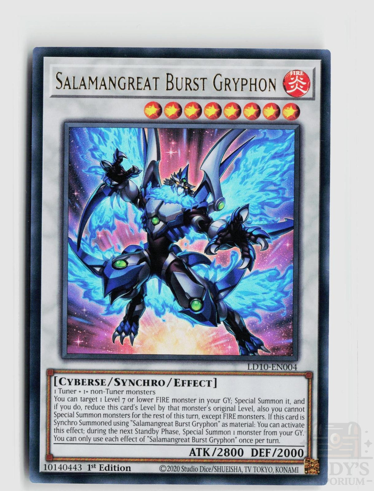 Salamangreat Burst Gryphon LD10-EN004 Legendary Duelists: Soulburning Volcano Yu-Gi-Oh 1st Edition NM
