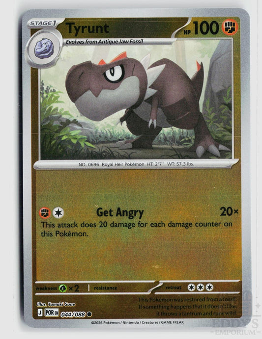Tyrunt 044/088 Perfect Order Pokemon Reverse Holo