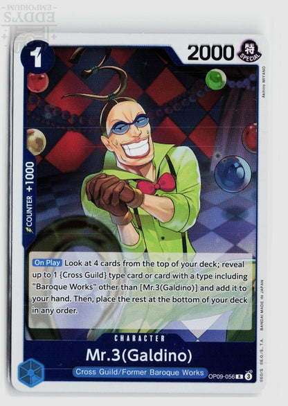 Mr.3(Galdino) (Reprint) OP09-056 Premium Booster -The Best- Vol. 2 One Piece Foil