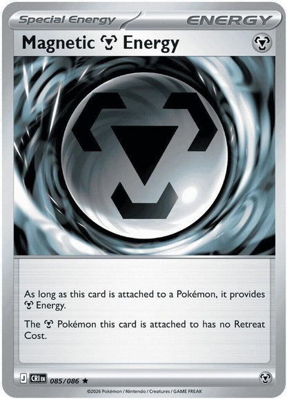 Magnetic M Energy 085/086 Chaos Rising Pokemon Holo Rare NM