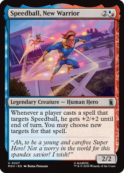 Speedball, New Warrior 227 Marvel Super Heroes Magic: The Gathering Foil