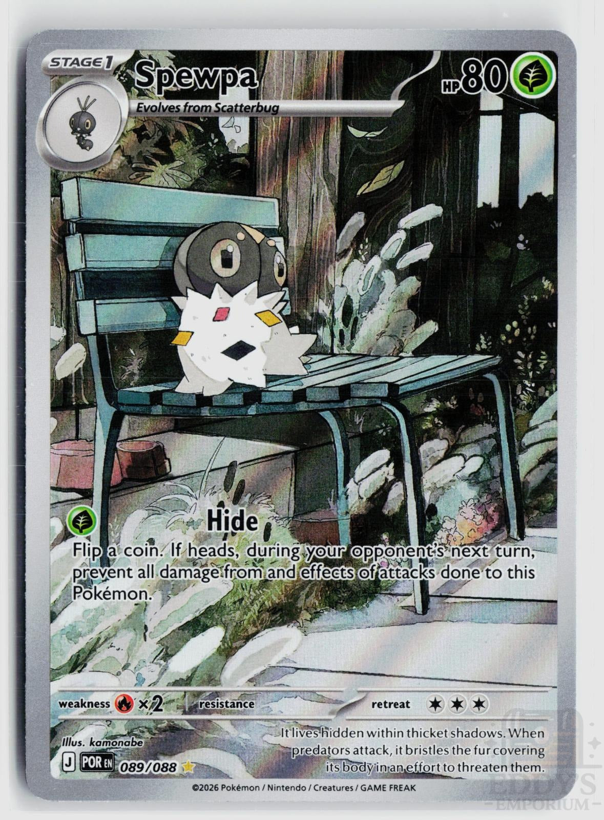 Spewpa 089/088 Perfect Order Pokemon Holo Illustration Rare