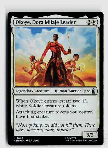 Okoye, Dora Milaje Leader 27 Marvel Super Heroes Magic: The Gathering Foil