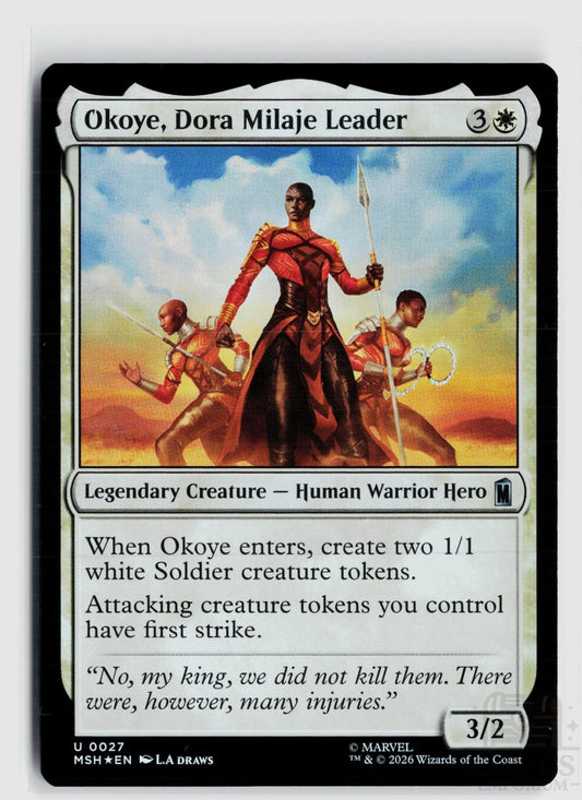 Okoye, Dora Milaje Leader 27 Marvel Super Heroes Magic: The Gathering Foil