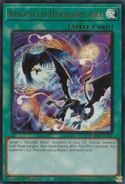Advanced Heraldry Art BLMM-EN161 Battles of Legend: Monster Mayhem Yu-Gi-Oh 1st Edition NM