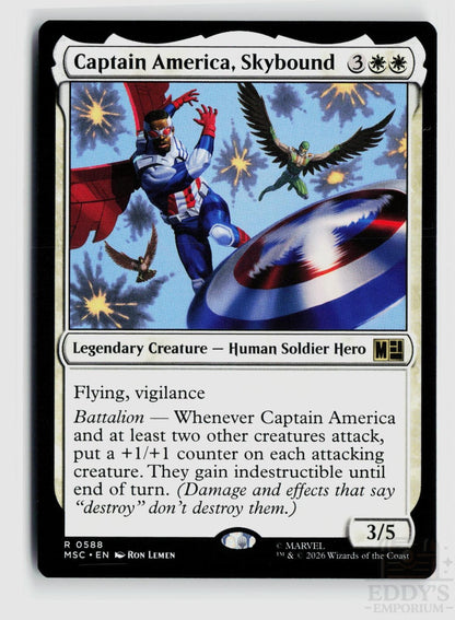 Captain America, Skybound 588 Commander: Marvel Super Heroes Magic: The Gathering
