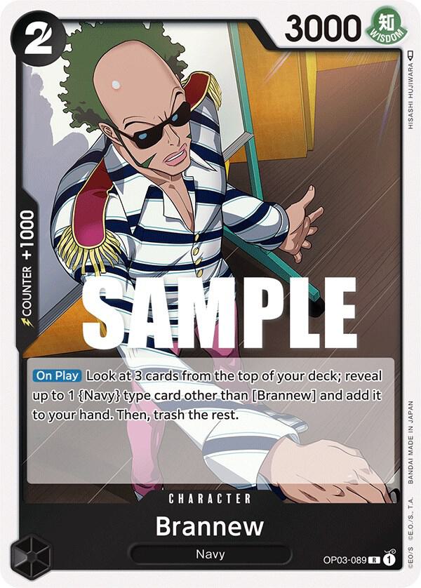 Brannew OP03-089 Pillars of Strength One Piece Foil Rare